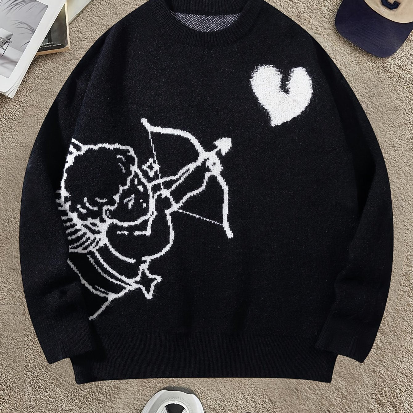Cupid-Angel knitted sweater.
