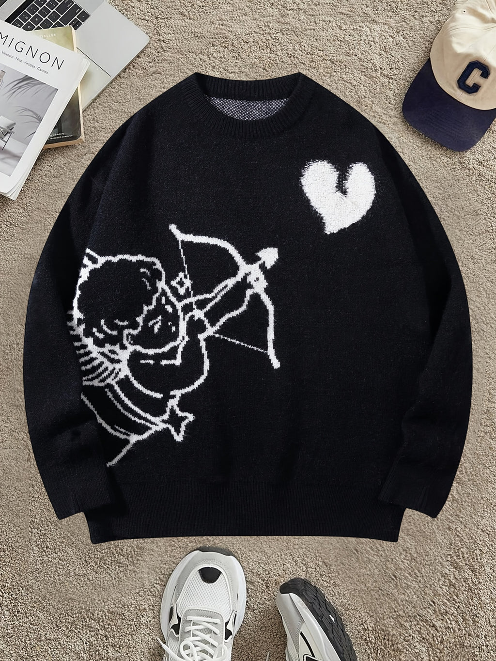 Cupid-Angel knitted sweater.