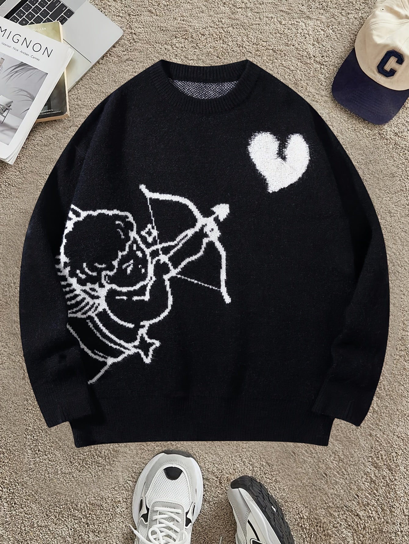 Cupid-Angel knitted sweater.